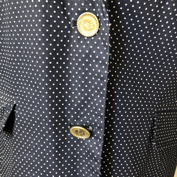 U.S. Polo Assn. Navy Polka Dot Blazer - Picture 2 of 8